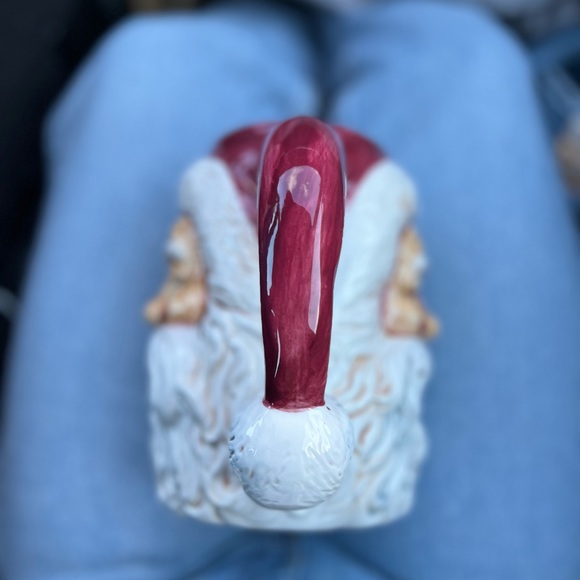 Vintage Hand painted ceramic 1996 Santa mug & Pitcher double faced Santa - Picture 6 of 12